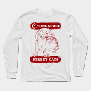 Otters funny Singapore Long Sleeve T-Shirt